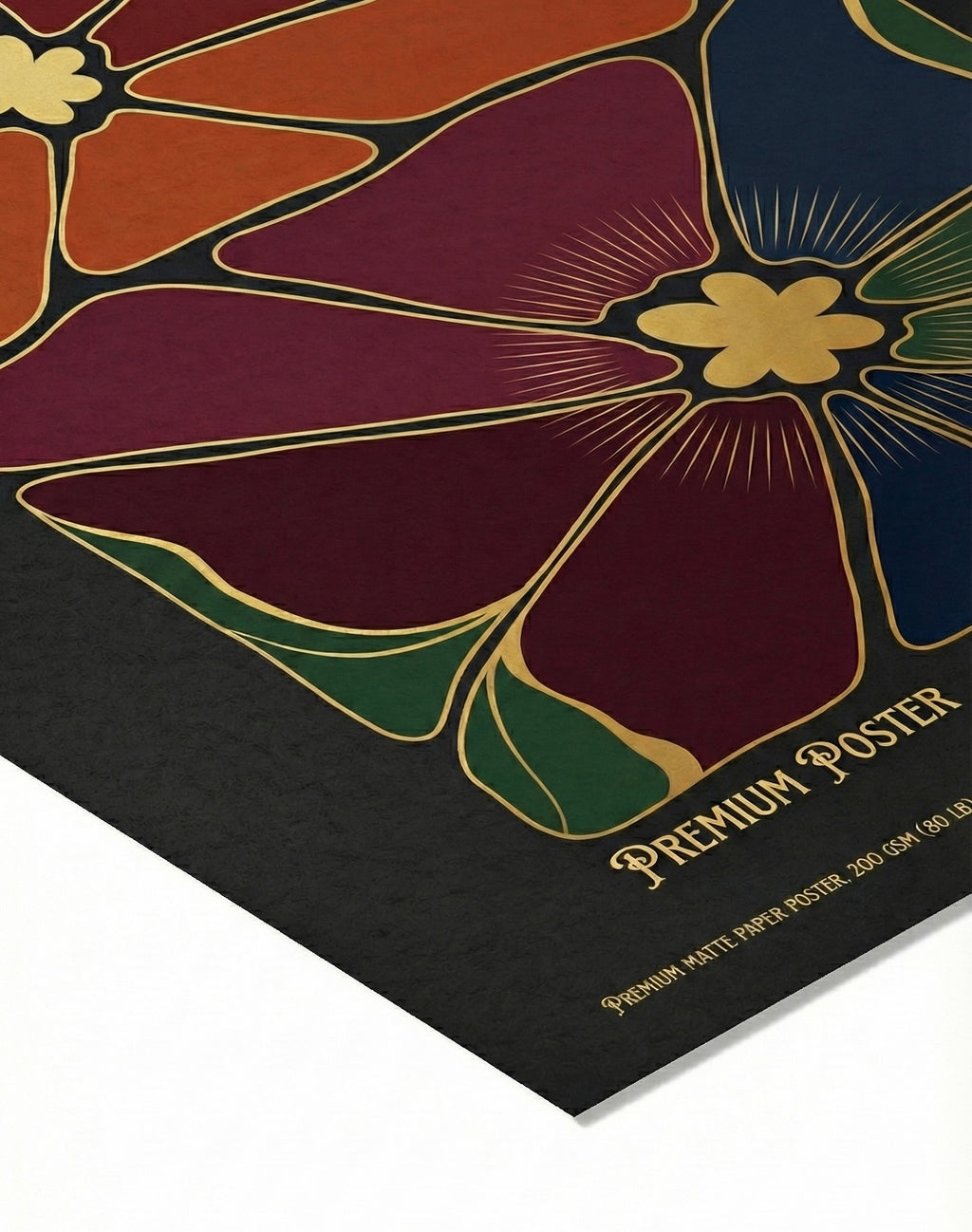 Dark Boho Frauenportrait – Premium Poster mit Präsenz