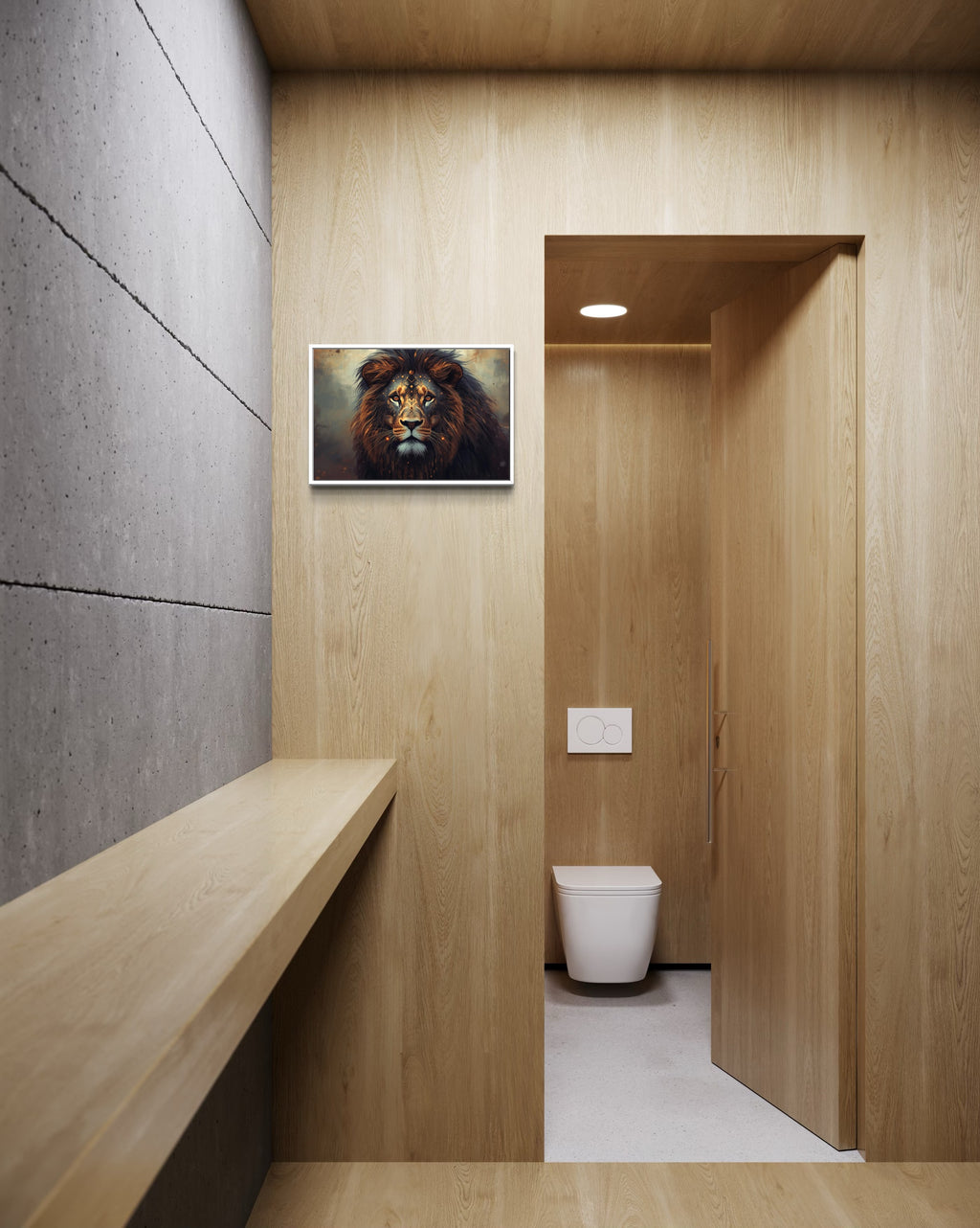 Dark Boho Löwen Kunstdruck – Fine Art Wandkunst mit Präsenz