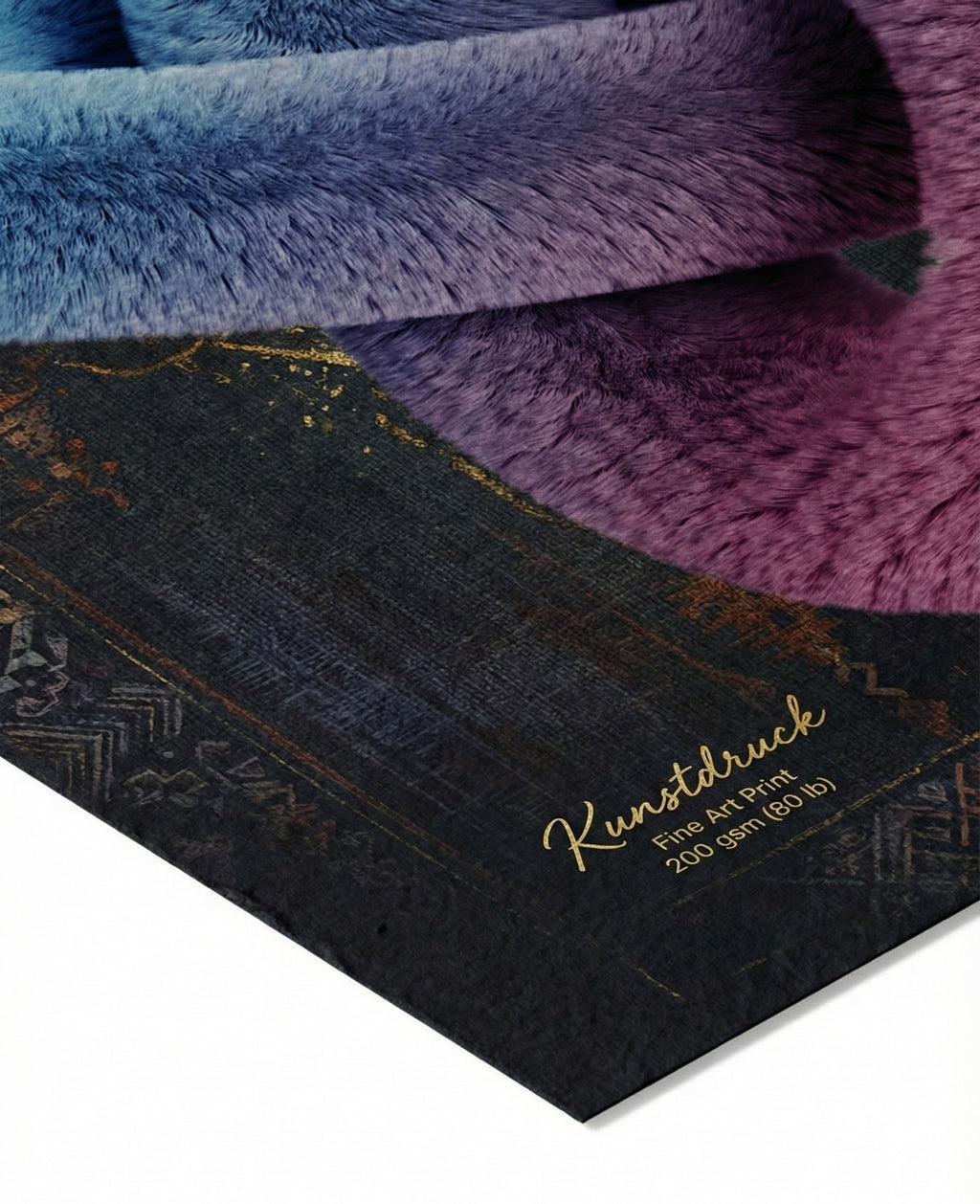 Dark Boho Raben Kunstdruck – Giclée Wandkunst in Schwarz